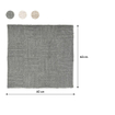 Sealskin reverse tapis de bain 60x60 cm en coton gris SW699483