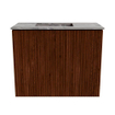 Mondiaz JOYA-DLUX 50cm toiletmeubel - kleur Ruby - Wastafel FAYE positie Links 1 kraangat kleur Sombra. SW1425645