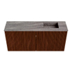 Mondiaz JOYA-DLUX 90cm toiletmeubel - kleur Ruby - Wastafel FAYE positie Rechts Zonder kraangat kleur Oza. SW1425511