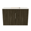 Mondiaz JOYA-DLUX 60cm toiletmeubel - kleur Shadow - Wastafel FAYE positie Midden 1 kraangat kleur Meli. SW1424871
