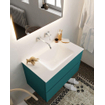 Mondiaz VICA Ensemble de meuble de salle de bain - 80cm - meuble sous-vasque smag - 2 tiroirs - lavabo cloud milieu - sans trou de robinet version XL 60cm de haut SW1090111