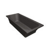 Baignoire Xenz Aruba - 190x80cm - avec trop-plein - sans bonde - Acrylique Anthracite Mat SW103139