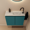 MONDIAZ TURE-DLUX Meuble de toilettes 60cm Smag. EDEN lavabo Opalo position droite. Avec 1 trou de robinet. SW1104538