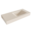 Mondiaz CLOUD Lavabo suspendu - 100cm - lavabo à droite - bord 12cm - Acrylique Lin SW428723