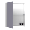 BRAUER Impress Deluxe Armoire de toilette 60x70x15cm avec éclairage LED indirect porte ouvre sur la gauche Blanc SW242112