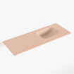 Mondiaz LEX Fontaine - 80x30x0.9cm - vasque droite - sans trous de robinet - pour meuble de toilette - Solid surface - Rosee SW1025985