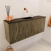 Mondiaz JOYA 100cm meuble de toilette - couleur Dusk - Vasque FAYE position Milieu Sans trou de robinet couleur Urban SW1421673