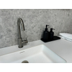 SAMPLE Terravito Mareno wand- en vloertegel - 60x60cm - 9.5mm - Vierkant - gerectificeerd - Terrazzo - Grijs mat SW736057