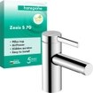 Hansgrohe Zesis S toiletkraan 70 met rechte greep voor koud water of vooraf ingestelde temperatuur zonder afvoer chroom SW1388665