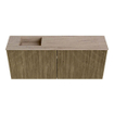 Mondiaz JOYA-DLUX 100cm toiletmeubel - kleur Dusk - Wastafel FAYE positie Links 1 kraangat kleur Saba. SW1426068