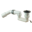 Riko Siphon de receveur de douche avec bouchon 1 1/2" PVC blanc SW10686