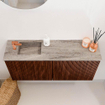 Mondiaz JOYA-DLUX 90cm toiletmeubel - kleur Ruby - Wastafel FAYE positie Links 1 kraangat kleur Oza. SW1425514