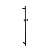 Fortifura Calvi ensemble barre de douche avec douchette bâton, flexible de douche métallique noir mat SW1159304