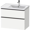 Duravit D-neo Meuble sous vasque 78.4x45.2x62.5cm 2 tiroirs Blanc mat SW640836