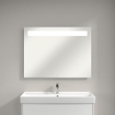 Villeroy & Boch More To See spiegel met geïntegreerde LED verlichting horizontaal 3 voudig dimbaar 100x75x4.7cm 1024969