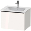 Duravit D-neo Meuble sous vasque 61x46.2x44cm 1 tiroir Blanc haute brillance SW641433