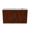 Mondiaz JOYA-DLUX 70cm meuble de salle de bains - couleur Ruby - Vasque FAYE position Droite 1 trou de robinet couleur Glace. SW1423529