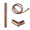 FugaFlow Eccelente Ensemble douchette à main - 22,5 cm - barre - avec support - flexible anti-torsion - 150 cm - cuivre brossé PVD SW1468854