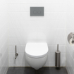 QeramiQ Push Bedieningsplaat - voor Geberit UP320 inbouwreservoir - dualflush - ronde knoppen - kunststof licht grijs SW1102374