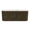 Mondiaz JOYA-DLUX 103.2cm meuble de toilette - arrondis gauche et droite couleur Shadow - Vasque FAYE position Milieu Sans trou de robinet couleur Nata. SW1425005