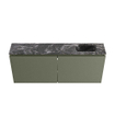 MONDIAZ TURE-DLUX meuble WC 120cm Army. Lavabo EDEN Lava position à droite. Avec 1 trou de robinet. SW1103706