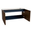 Mondiaz JOYA-DLUX 90cm toiletmeubel - kleur Walnut - Wastafel FAYE positie Rechts Zonder kraangat kleur Nata. SW1424511