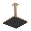 Hansgrohe Pulsify E raccord plafond 10cm bronze brossé SW918114