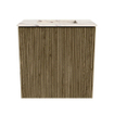 Mondiaz JOYA-DLUX 40cm toiletmeubel - kleur Dusk - Wastafel FAYE positie Midden Zonder kraangat kleur Nata. SW1425876
