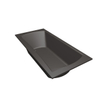 Xenz Robijn Duobad - 190x90x48 - afvoer Midden - acryl - antraciet SW378346