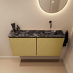 MONDIAZ TURE-DLUX Meuble toilette - 100cm - Oro - EDEN - vasque Lava - position droite - sans trou de robinet SW1103916