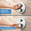GROHE QuickFix Precision Thermostat Perfect Système de douche encastré - tête de douche Vitalio Rain Mono 310 - chrome. SW1120179