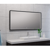 Wiesbaden Avi miroir rectangulaire avec LED, dimmable et chauffage miroir 120 x 60 cm noir mat SW373501