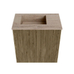 Mondiaz JOYA-DLUX 40cm meuble de toilette - couleur Dusk - Vasque FAYE position Gauche 1 trou de robinet couleur Saba. SW1426034