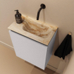 MONDIAZ TURE-DLUX Meuble WC 40 cm Cale. EDEN lavabo Frappe position droite. Sans trou de robinet. SW1105183