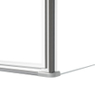 Fortifura Galeria Douchedeur - 100x200cm - scharnieren - deurgreep - vlak - rookglas - Geborsteld RVS SW1122666
