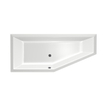 Xenz Society Hoekbad - 170x75x48 - afvoer Midden - Links - Compact - acryl - wit SW102918