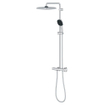 Grohe Vitalio Comfort 250 douchesysteem thermostatisch hoofddouche 1 straalsoort en handd. 2 straalsoorten chroom TWEEDEKANS OUT13616