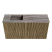 Mondiaz JOYA-DLUX 80cm toiletmeubel - kleur Dusk - Wastafel FAYE positie Links Zonder kraangat kleur Oza. SW1425978
