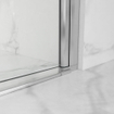 Fortifura Galeria Porte de douche - 90x200 - Profilé - verre de sécurité - anti-calcaire - chrome SW1122485