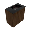 Mondiaz JOYA 40cm meuble de toilette - couleur Walnut - Vasque FAYE position Droite Sans trou de robinet couleur Urban. SW1421337