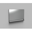 Arcqua Reflect miroir avec tablette 120x80cm aluminium noir mat SW374529