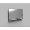 Arcqua Reflect miroir avec tablette aluminium 120x80cm noir mat SW374529