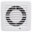 Sanivesk Standaard Ventilateur - Ø10 - Silencieux - Minuterie - Sur interrupteur (lumière) - Carré - Blanc SW1212658