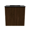 Mondiaz JOYA 40cm meuble de salle de bains - couleur Walnut - Vasque FAYE position Milieu Sans trou de robinet couleur Urban. SW1421331