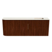 Mondiaz JOYA-DLUX 111.6cm toiletmeubel - ronding links kleur Ruby - Wastafel FAYE positie Rechts Zonder kraangat kleur Meli. SW1425398
