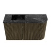 Mondiaz JOYA-DLUX Meuble de salle de bains - 71,6cm - arrondi droit couleur Shadow - Lavabo FAYE position Gauche 1 trou de robinet couleur Lava SW1422877
