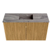 Mondiaz JOYA-DLUX 70cm toiletmeubel - kleur Oak - Wastafel FAYE positie Midden 1 kraangat kleur Sombra. SW1424257