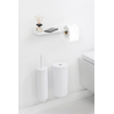 Porte-rouleau de papier toilette Brabantia MindSet - 44x11x5cm - étagère - sans couvercle - minéral frais blanc SW721503