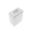 MONDIAZ TURE-DLUX Meuble toilette - 40cm - Cale - EDEN - vasque Opalo - position centrale - sans trou de robinet SW1104221