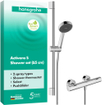 hansgrohe Activera Select S 95 renovatieset - 2jet - EcoSmart met Ecostat Fine - glijstang 65cm - chroom SW1388077
